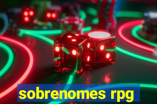 sobrenomes rpg